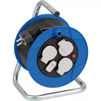 Power Extension Brennenstuhl 1079180600 15m 3 AC Outlets Indoor Black Blue White