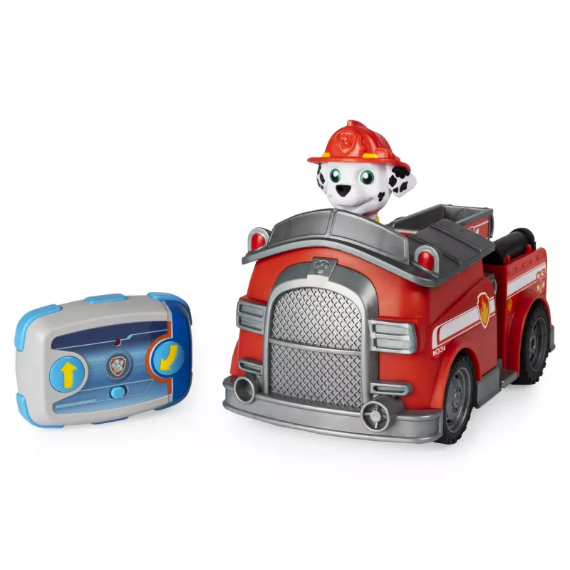 PAW Patrol , Marshall Remote Control Fire Truck with 2-Way Steering, for Kids Aged 3 and Up