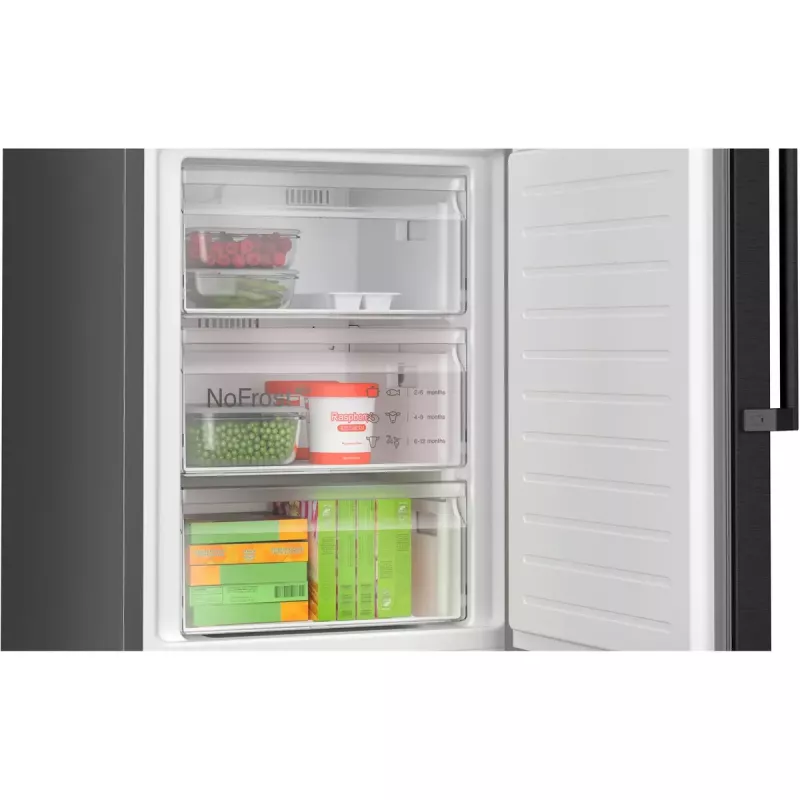 Bosch Serie 4 KGN39VXCT fridge-freezer Freestanding 363 L Grey