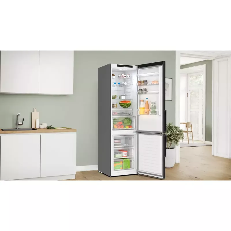 Bosch Serie 4 KGN39VXCT fridge-freezer Freestanding 363 L Grey