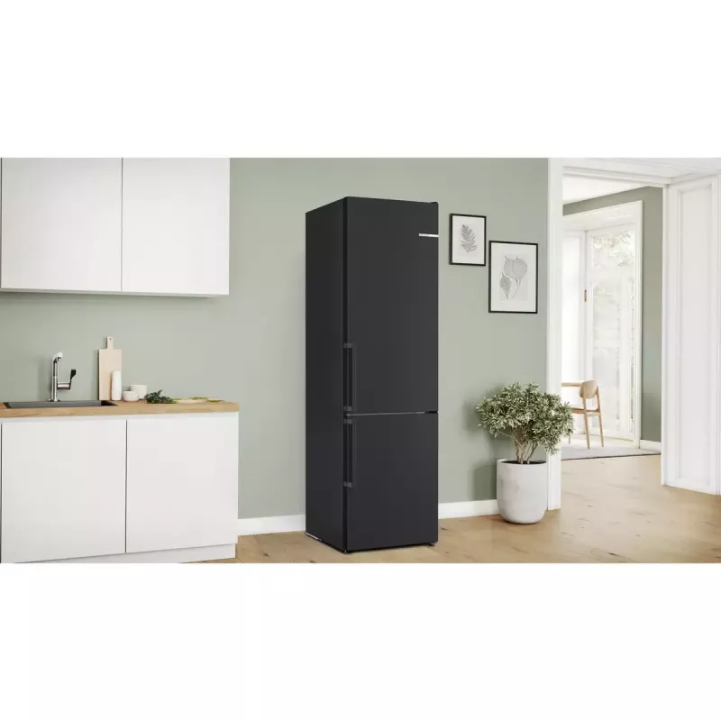Bosch Serie 4 KGN39VXCT fridge-freezer Freestanding 363 L Grey