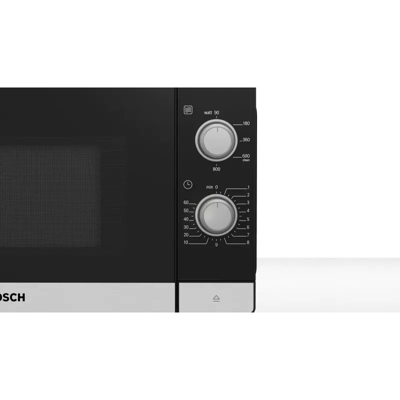 Bosch Serie 2 FFL020MS2 microwave Black, Stainless steel Solo microwave Countertop 20 L 800 W