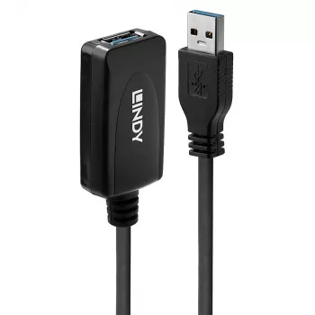USB Extension Cable Lindy 5m USB 3.0 Active Extension