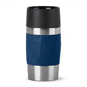 EMSA Travel Mug Compact 300 ml Blue, Stainless steel