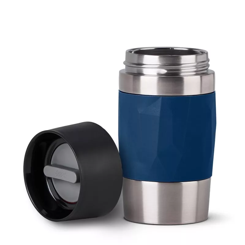EMSA Travel Mug Compact 300 ml Blue, Stainless steel