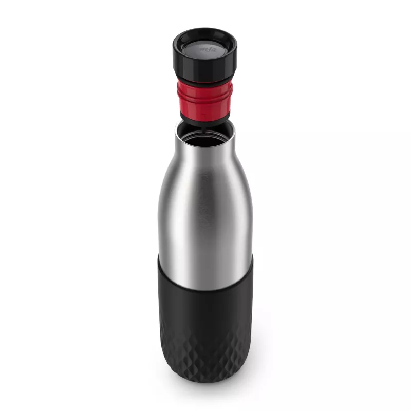 EMSA Bludrop Sleeve N3111100 drinking bottle Daily usage 700 ml Stainless steel Black, Stainless steel
