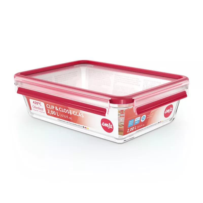EMSA CLIP & CLOSE N10411 Rectangular Box 2 L Transparent 1 pc(s)