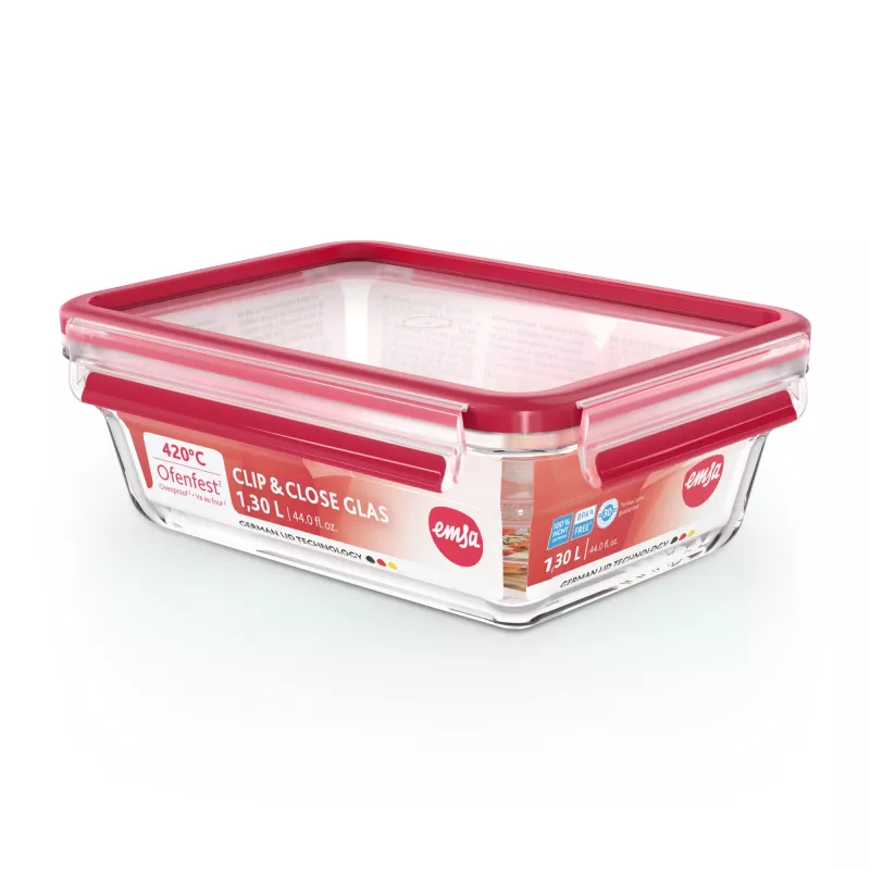 EMSA CLIP & CLOSE N10410 Rectangular Box 1.3 L Transparent 1 pc(s)