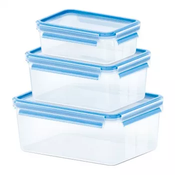 EMSA 508567 food storage container Rectangular Box Transparent 3 pc(s)
