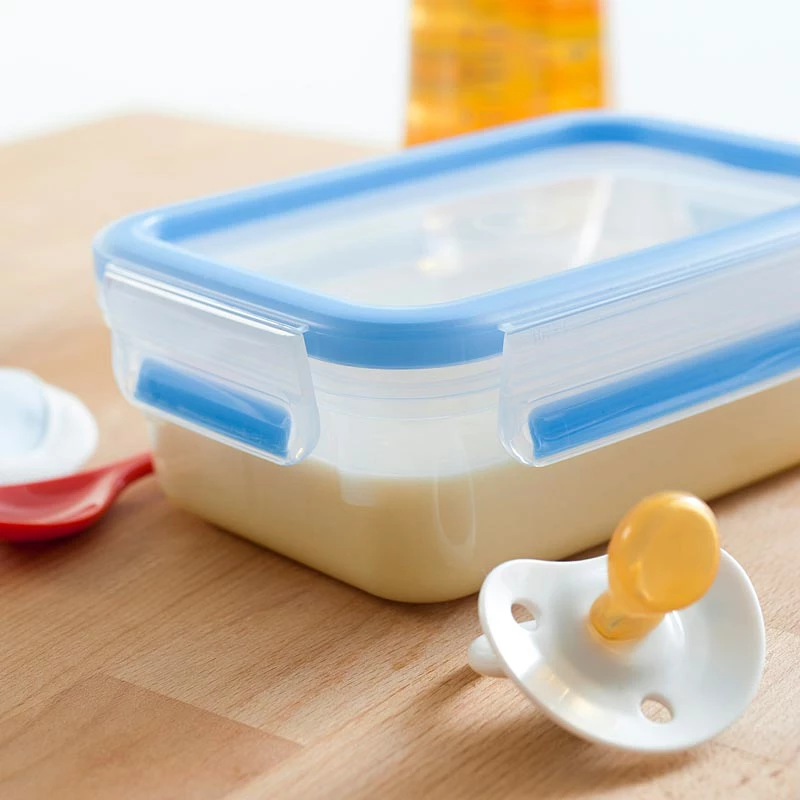 EMSA 508558 food storage container Rectangular Box 1 L Blue, Transparent 3 pc(s)