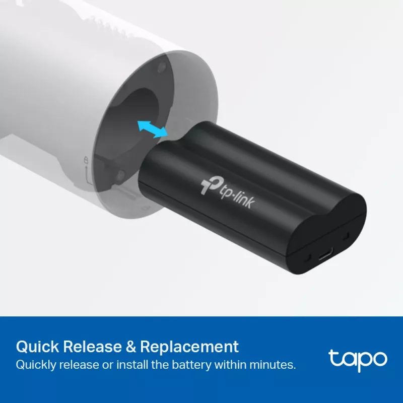 TP-Link Tapo Battery Pack, Battery, Universal, TP-Link, Black, Tapo C420, Tapo C400, Tapo D230, Lithium