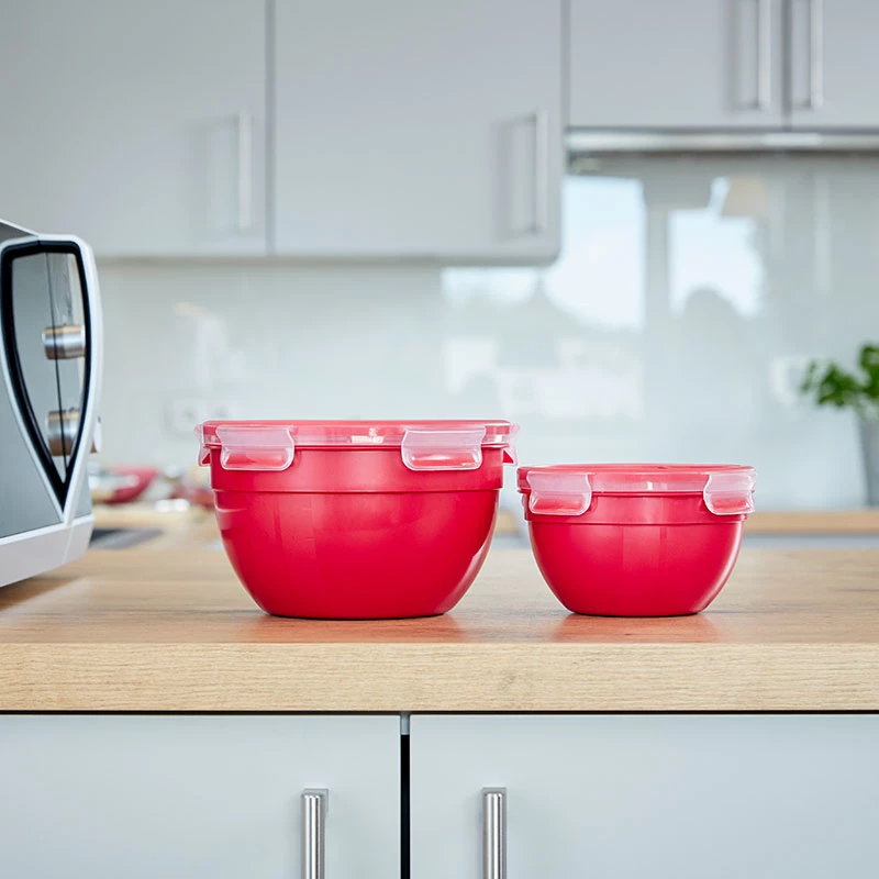 Box EMSA N10605 Round 1.1 L Red Transparent 95 mm 16.7 cm