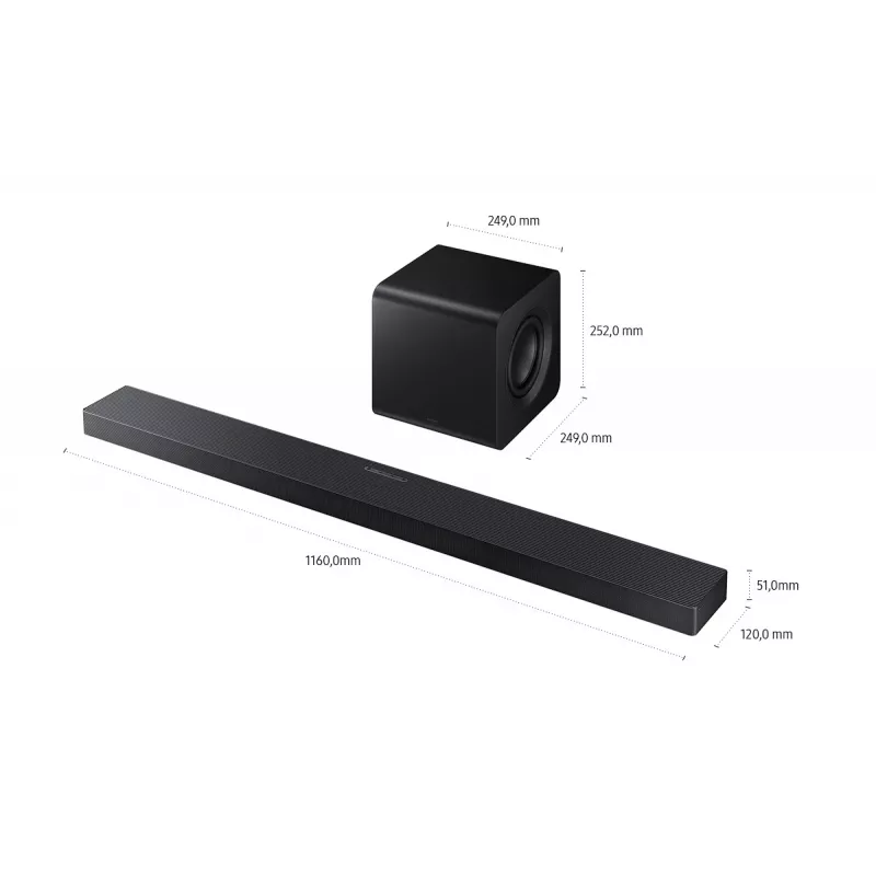 Samsung HW-QS710GF Black 3.1.2 channels