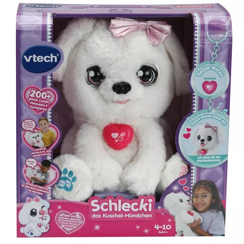 Soft toy VTech Schlecki the cuddly puppy — interactive plush puppy by VTech