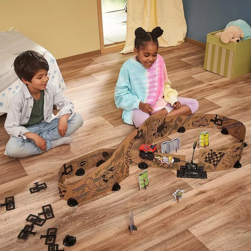 VTech Car-Board Racers 563904, 5 yr(s), Batteries required, AA, Cardboard, Rubber, Multicolour