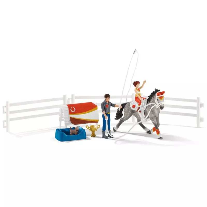 Toy set Schleich HORSE CLUB Mia's vaulting riding set