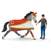 Toy set Schleich HORSE CLUB Mia's vaulting riding set