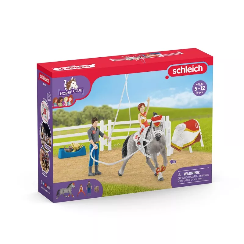 Toy set Schleich HORSE CLUB Mia's vaulting riding set