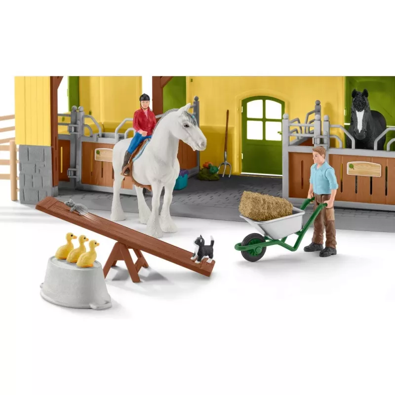 schleich FARM WORLD Horse stable, Farm, Farm animals / farm toys, 3 yr(s), Multicolour, Plastic