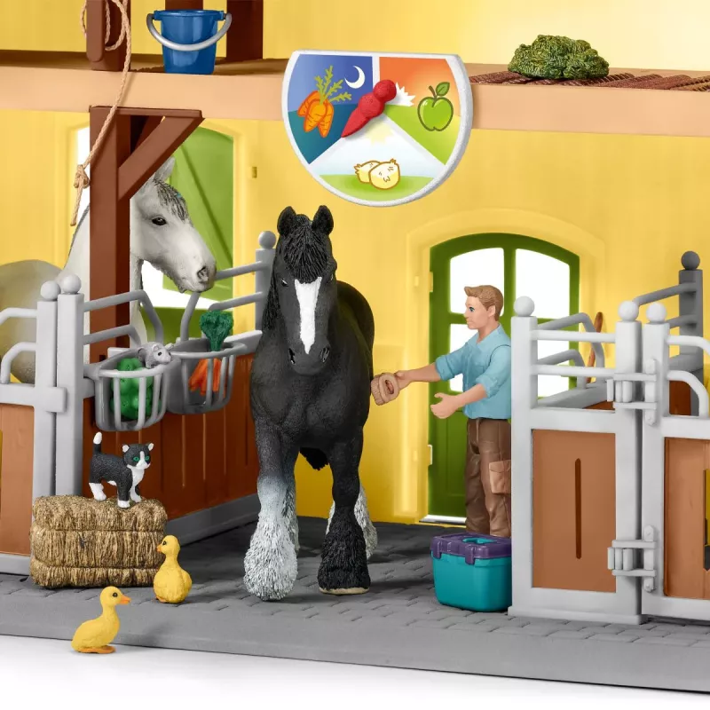 schleich FARM WORLD Horse stable, Farm, Farm animals / farm toys, 3 yr(s), Multicolour, Plastic