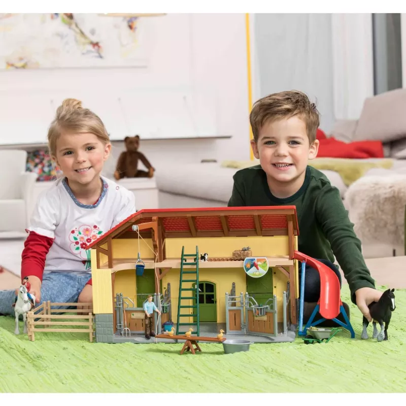 schleich FARM WORLD Horse stable, Farm, Farm animals / farm toys, 3 yr(s), Multicolour, Plastic