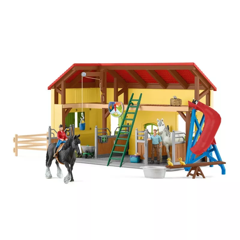 schleich FARM WORLD Horse stable, Farm, Farm animals / farm toys, 3 yr(s), Multicolour, Plastic