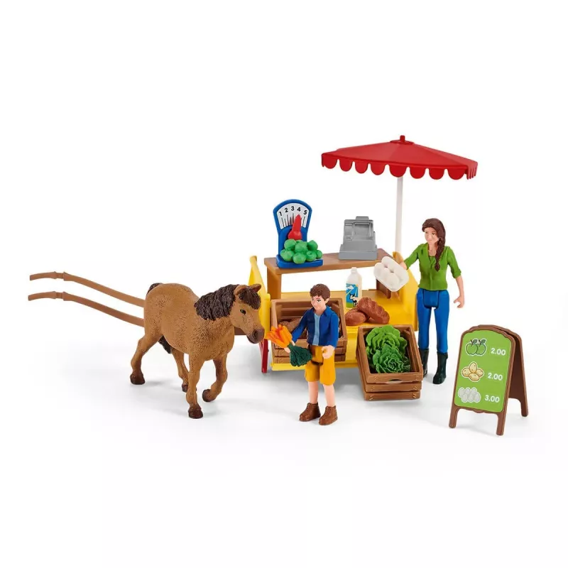 Mobile Farm Stand Schleich Farm Life Sunny Day 42528