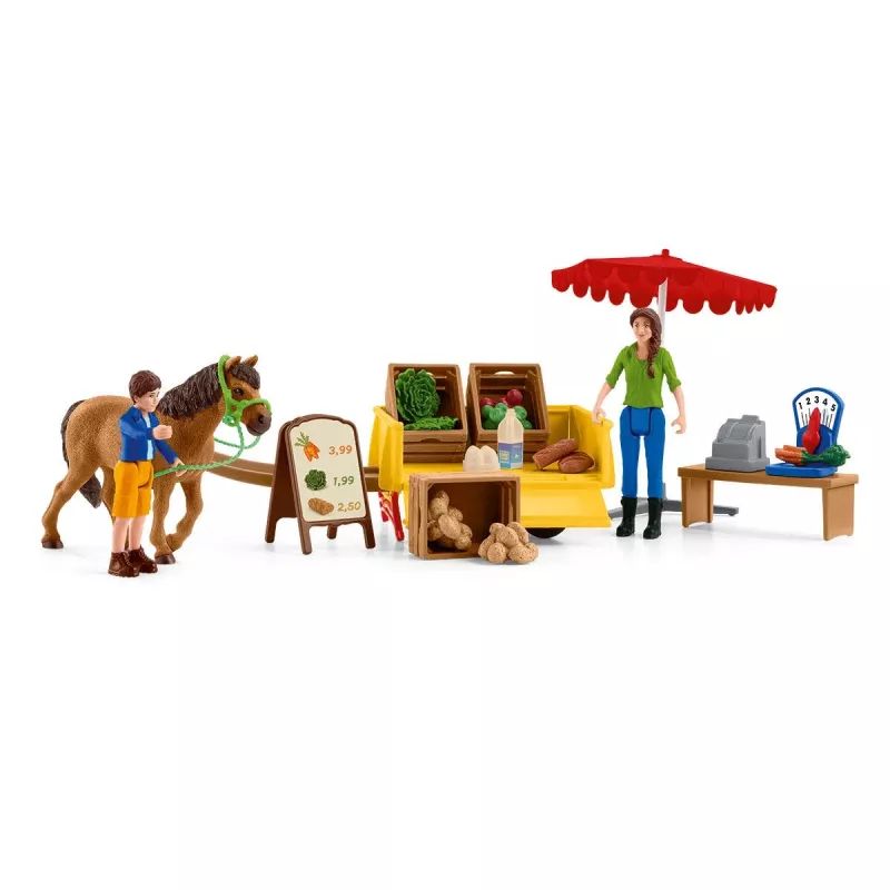 Mobile Farm Stand Schleich Farm Life Sunny Day 42528