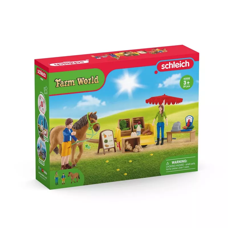 Mobile Farm Stand Schleich Farm Life Sunny Day 42528