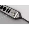 Power Extension Brennenstuhl 1153590610 2m 6 AC Outlets Indoor Black Silver
