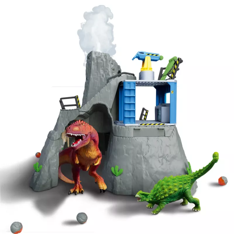 Animal Schleich Dinosaurs Volcano Expedition Base Camp Multicolour 42564