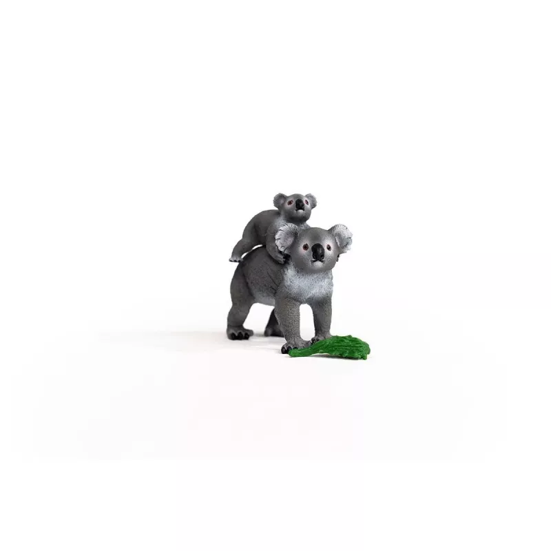 Schleich WILD LIFE Koala Mother and Baby 42566 Green Grey