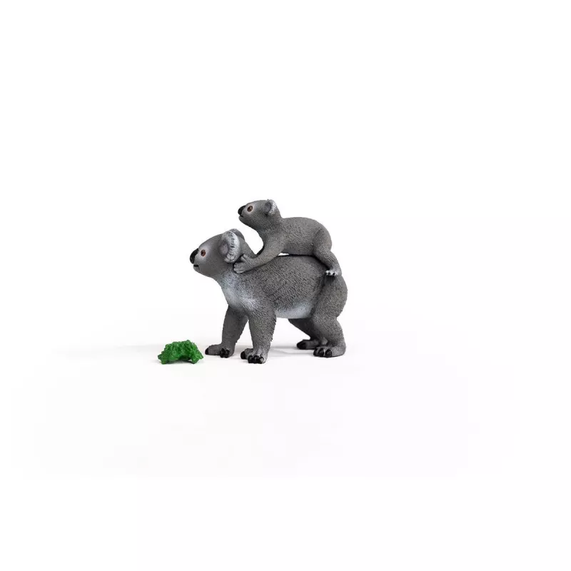 Schleich WILD LIFE Koala Mother and Baby 42566 Green Grey