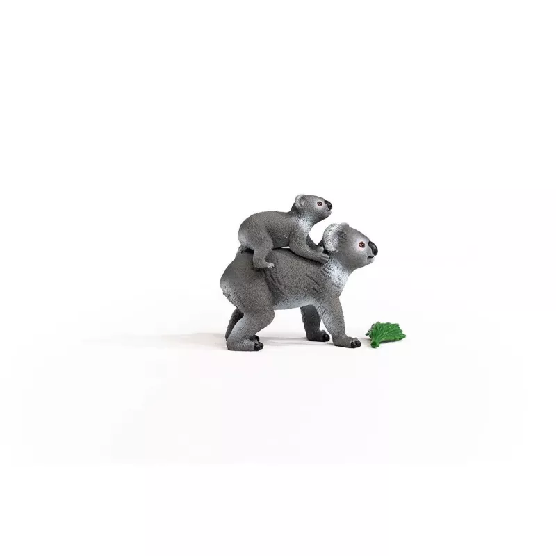 Schleich WILD LIFE Koala Mother and Baby 42566 Green Grey