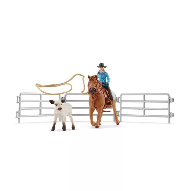 schleich Cowgirl Team Roping Fun, 3 yr(s), Multicolour