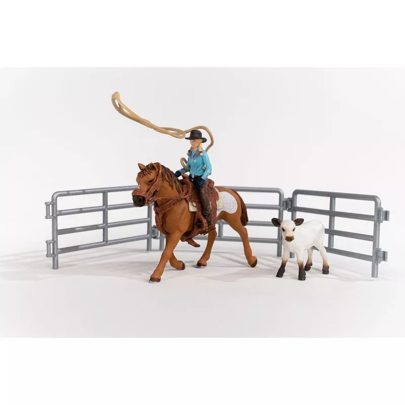 schleich Cowgirl Team Roping Fun, 3 yr(s), Multicolour