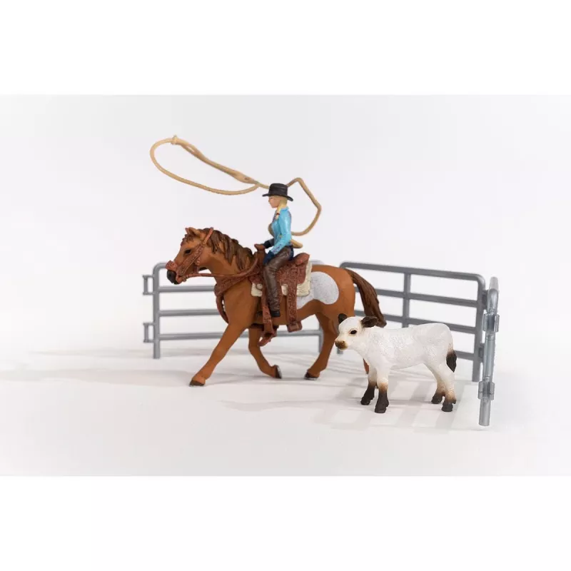 schleich Cowgirl Team Roping Fun, 3 yr(s), Multicolour
