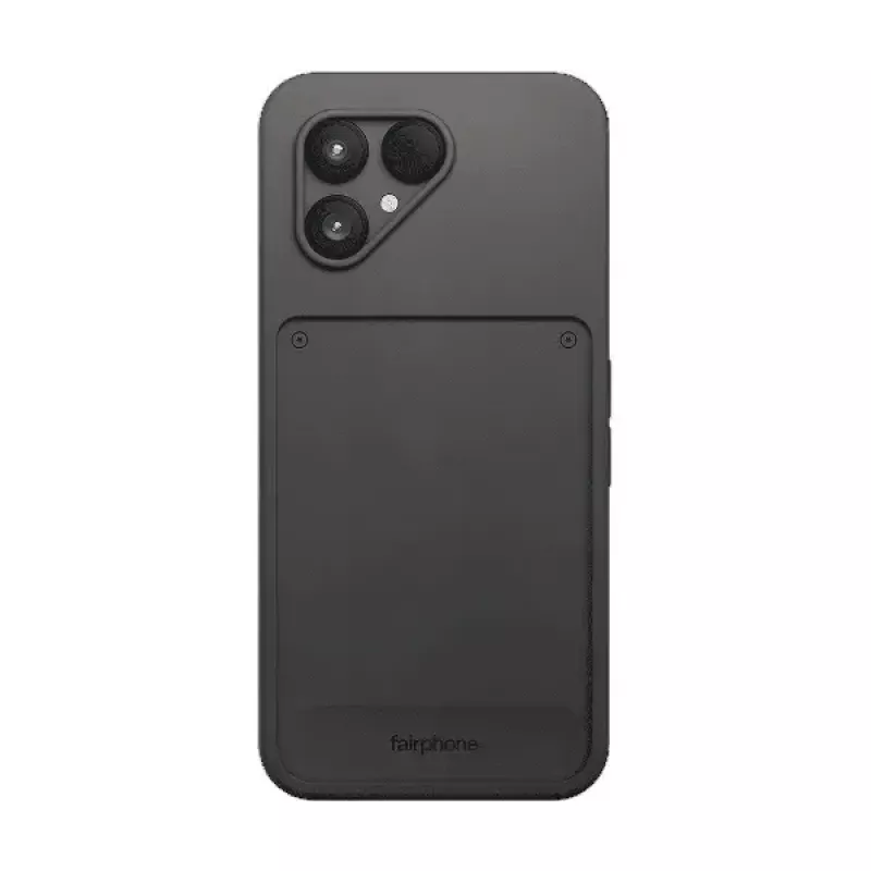 Mobile phone case Fairphone protective Case v1 for Fairphone (Gen. 6) — Cover, fits 16 cm (6.3 inch) screen, Black