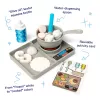 Melissa & Doug Simmer & Stir Stovetop Play Set with Water WOW Color Reveal Play Food Preschool Toy Ages 3+