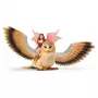schleich BAYALA Fairy in Flight on Glam-Owl, 5 yr(s), Sun Elves, Unicorns & Fairies, Multicolour, Plastic