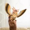 schleich BAYALA Fairy in Flight on Glam-Owl, 5 yr(s), Sun Elves, Unicorns & Fairies, Multicolour, Plastic