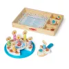 Melissa & Doug Birthday Party Cake - Wooden Play Food With Mix-n-Match Toppings and 7 Candles