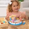 Melissa & Doug Birthday Party Cake - Wooden Play Food With Mix-n-Match Toppings and 7 Candles