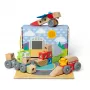 Wooden Snap-and-Play Vehicles Building Set Melissa & Doug Blockables, 54 pcs, connectable, FSC-certified