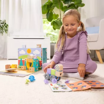 Melissa & Doug MDT BBN Blockables Town Pyst GML, 2 yr(s), 73 pc(s), Plastic, Wood