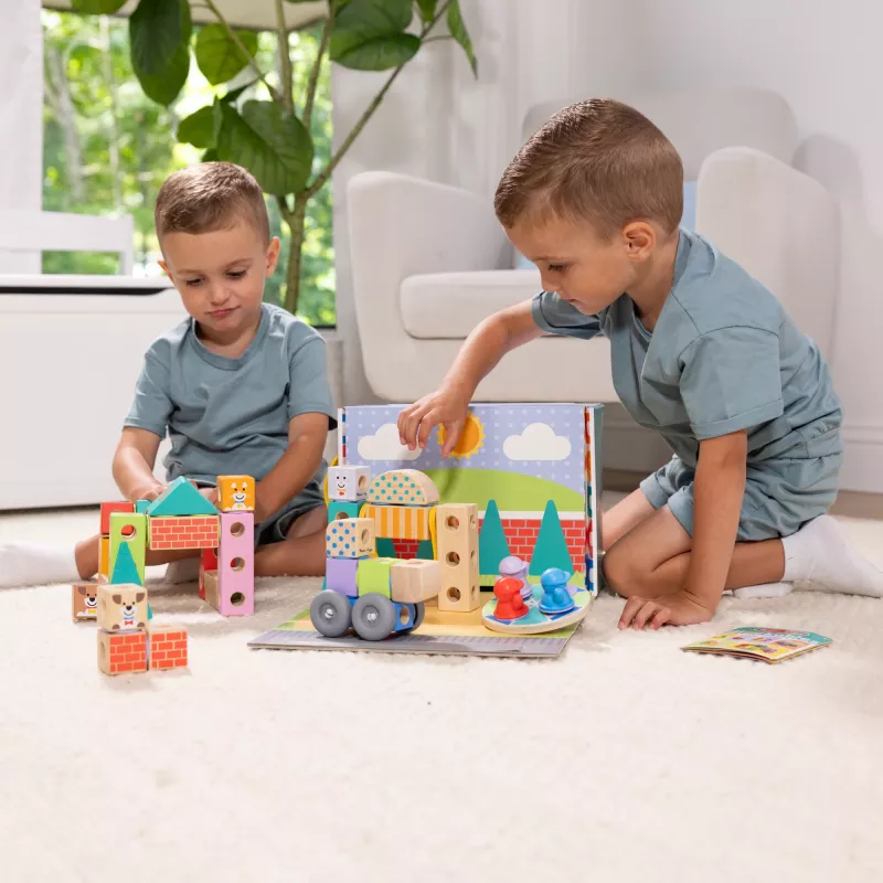 Melissa & Doug MDT BBN Blockables Town Pyst GML, 2 yr(s), 73 pc(s), Plastic, Wood