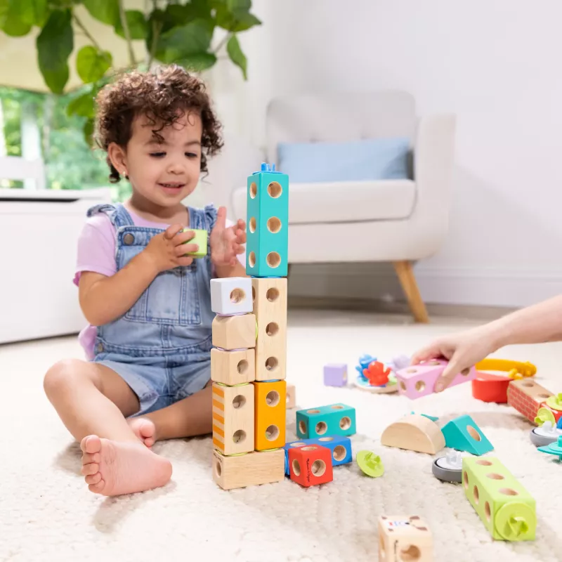 Melissa & Doug MDT BBN Blockables Town Pyst GML, 2 yr(s), 73 pc(s), Plastic, Wood