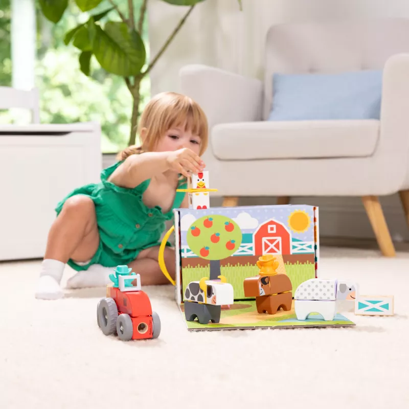 Melissa & Doug MDT BBN Blockables Farm GML, 2 yr(s), 56 pc(s), Plastic, Wood