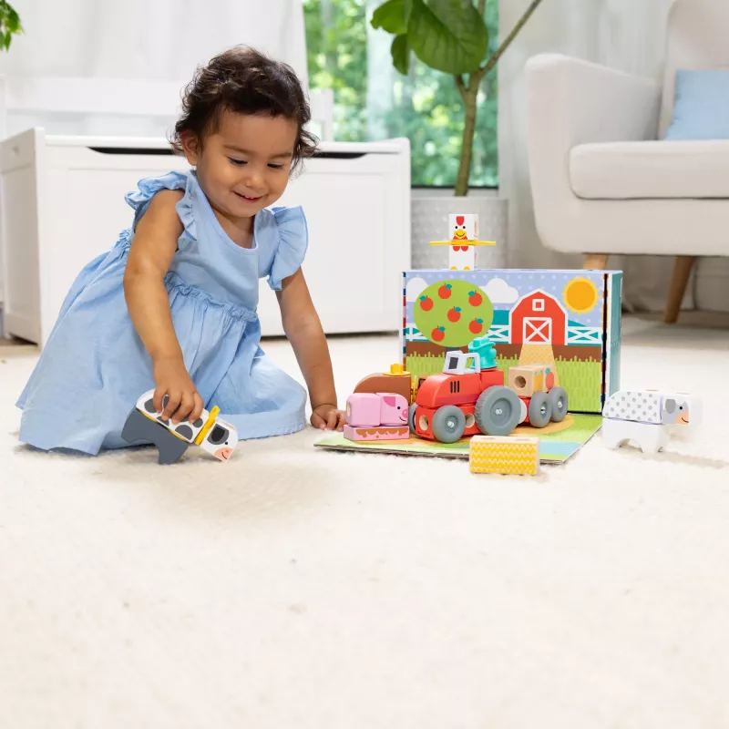 Melissa & Doug MDT BBN Blockables Farm GML, 2 yr(s), 56 pc(s), Plastic, Wood