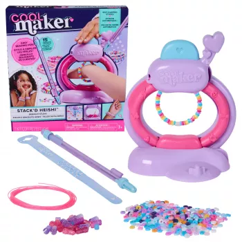 Bracelet making kit Spin Master Cool Maker Stack'd Heishi Bracelet Studio — craft kit for making heishi-style bracelets